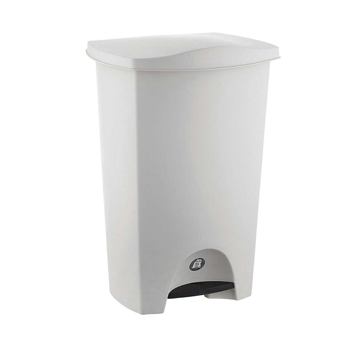 Vanyplas - Bote de Basura Plástico con Pedal de 44L Blanco