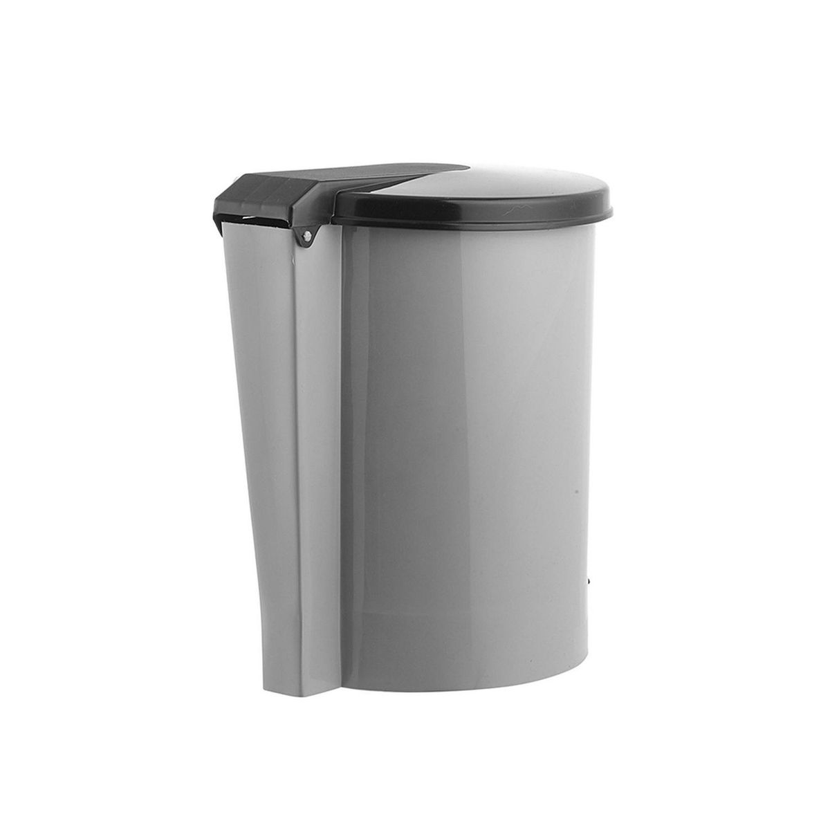 Vanyplas - Bote de Basura Plástico con Pedal de 12L Gris