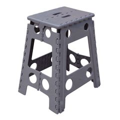Banco Plegable Plástico Gris