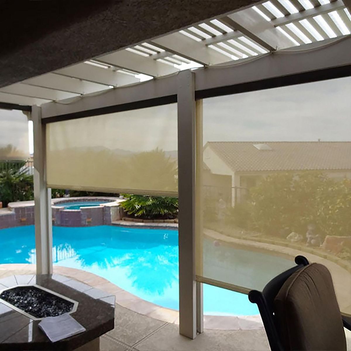 Deco Persiana - Persiana Enrollable de Exterior Beige 210 x 250 cm