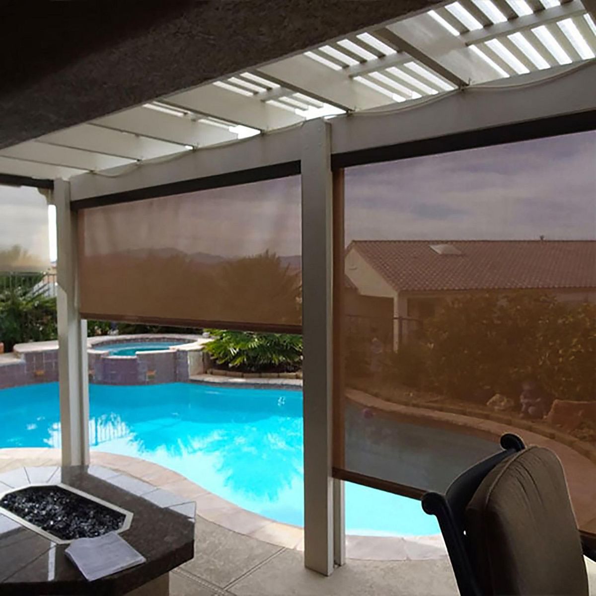 Deco Persiana - Persiana Enrollable de Exterior Chocolate 210 x 250 cm
