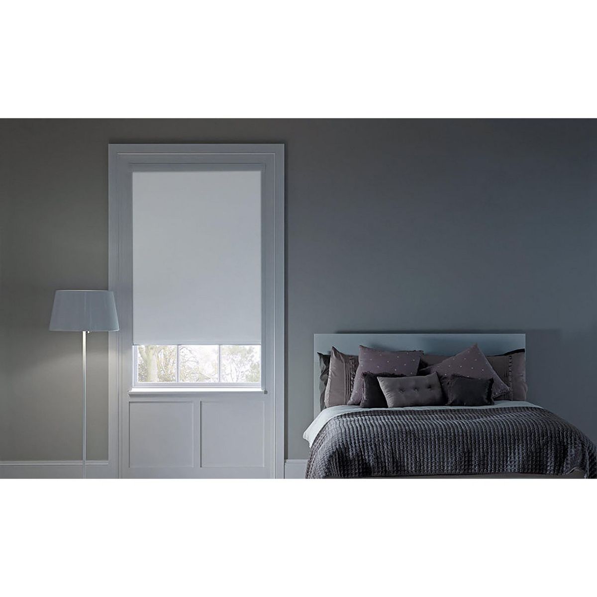 Deco Persiana - Persiana Enrollable Black Blanco 140 x 180 cm