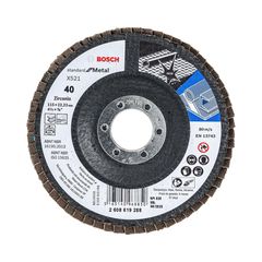 Disco flap curvo metal; 4-1/2"