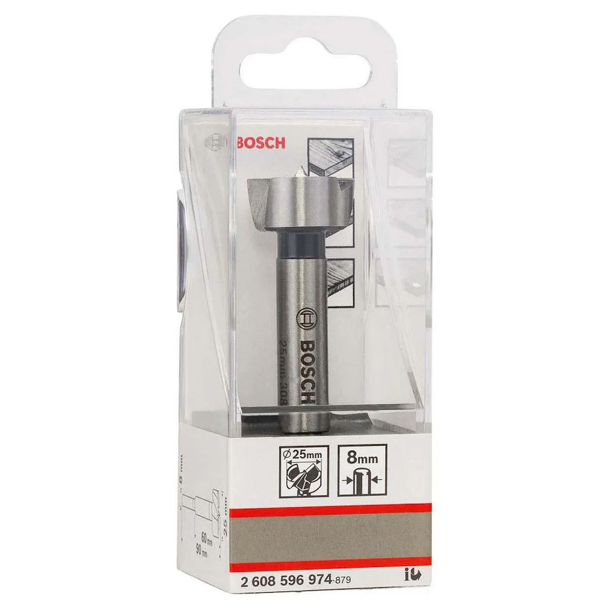 Broca p/madera forstner 25 mm, marca Bosch - Foto Principal