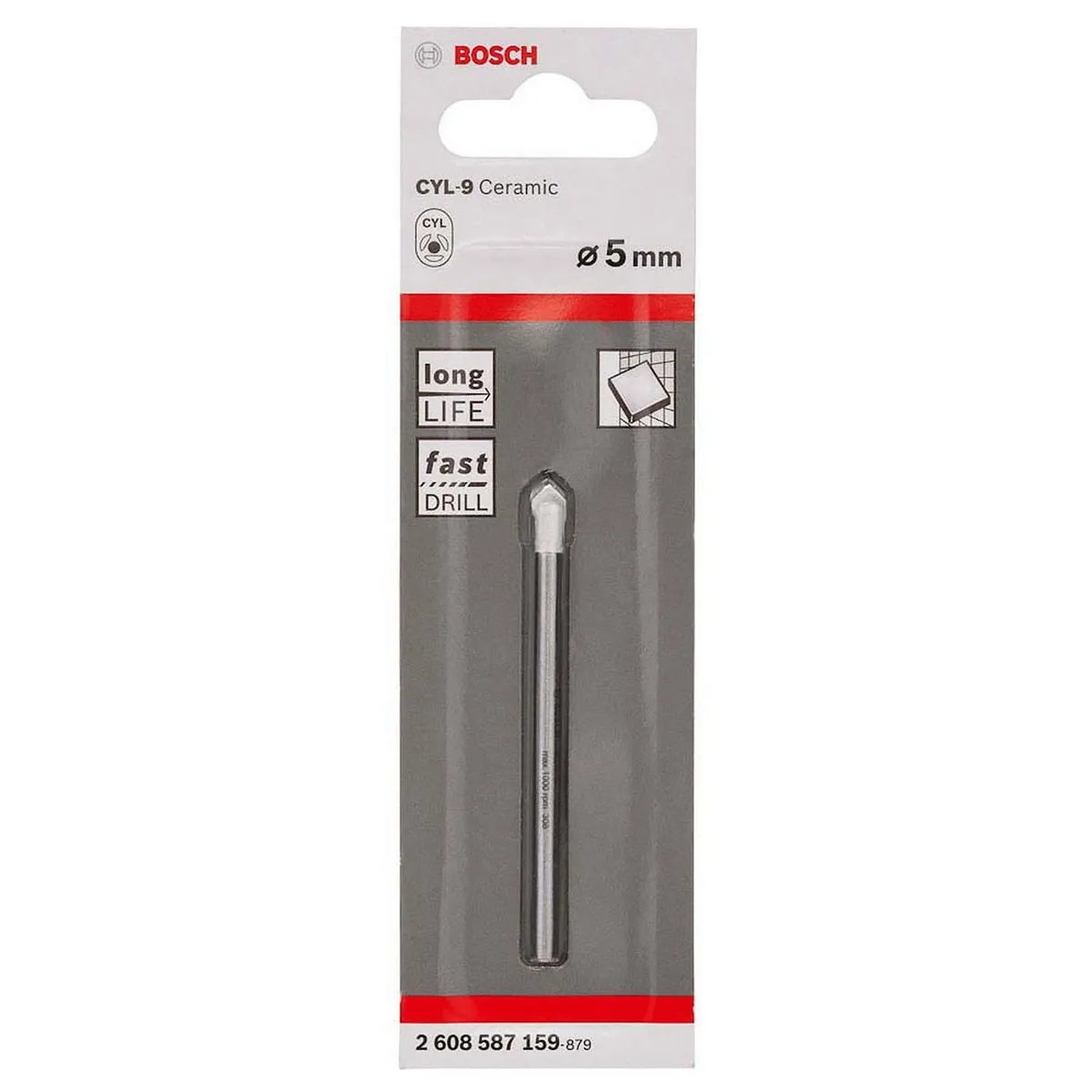 Bosch - Broca cyl-9 3/16"