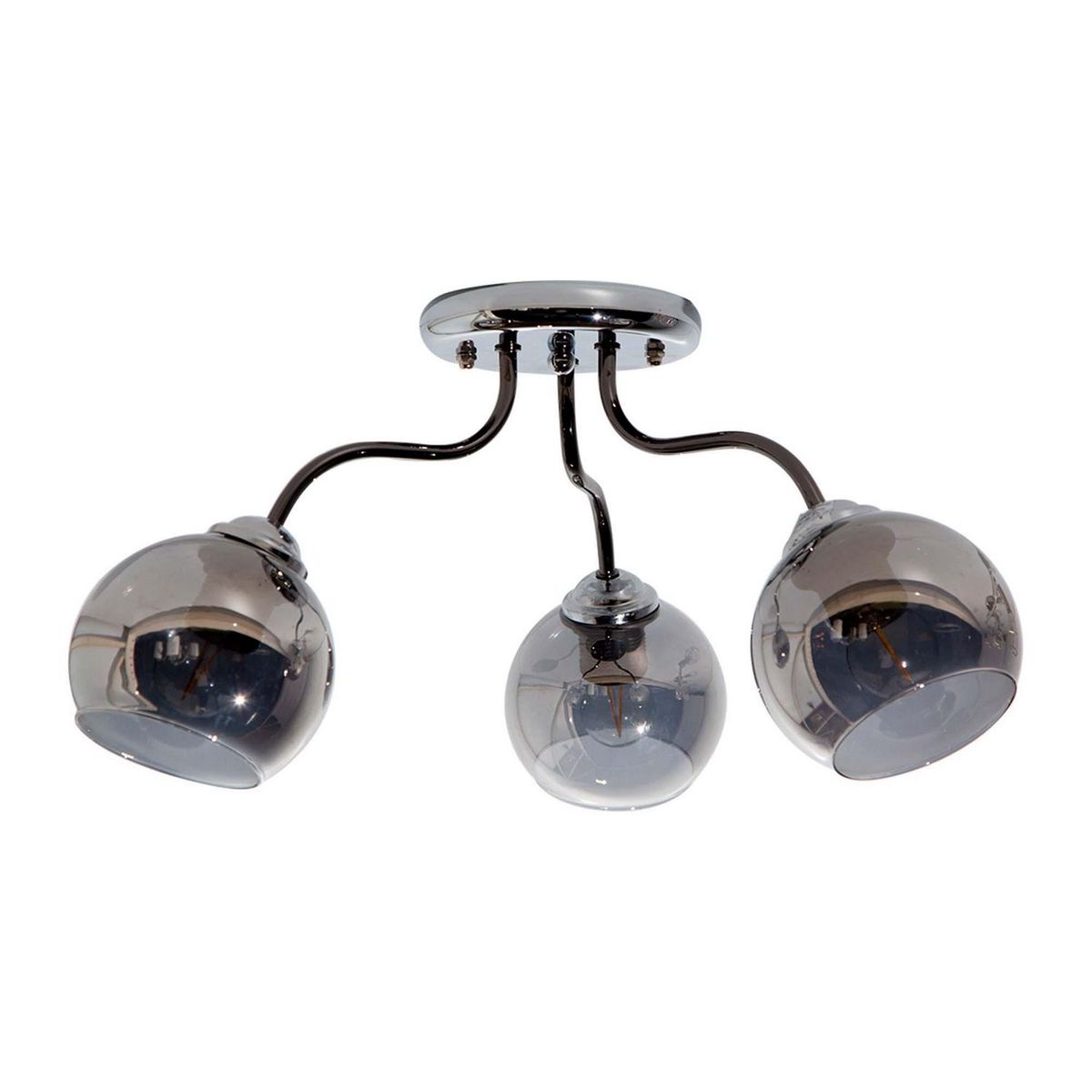 Bright Star Lighting - Lámpara de Techo Cromo 3 Luces E27