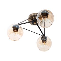 Lámpara de Techo Acero 3 Luces E27