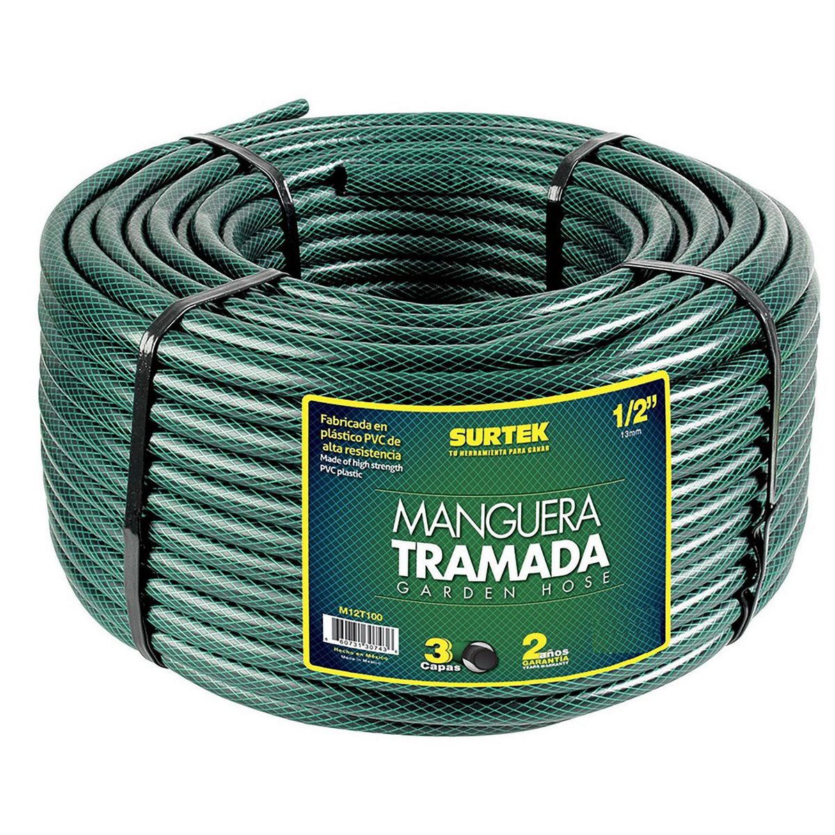Manguera tramada 1" sin conector 50 mts., marca Surtek - Foto Principal
