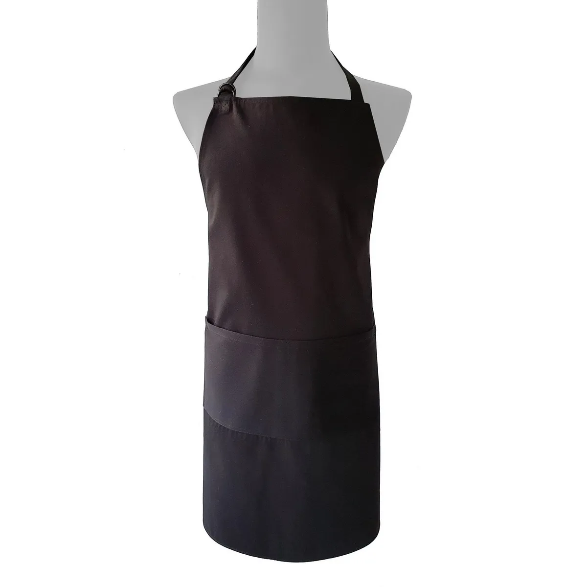 Mandil gabardina sanforizado negro, marca Aruk - Foto Principal