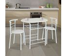 Comedor con 2 Sillas Clásico 80X53X74 cm
