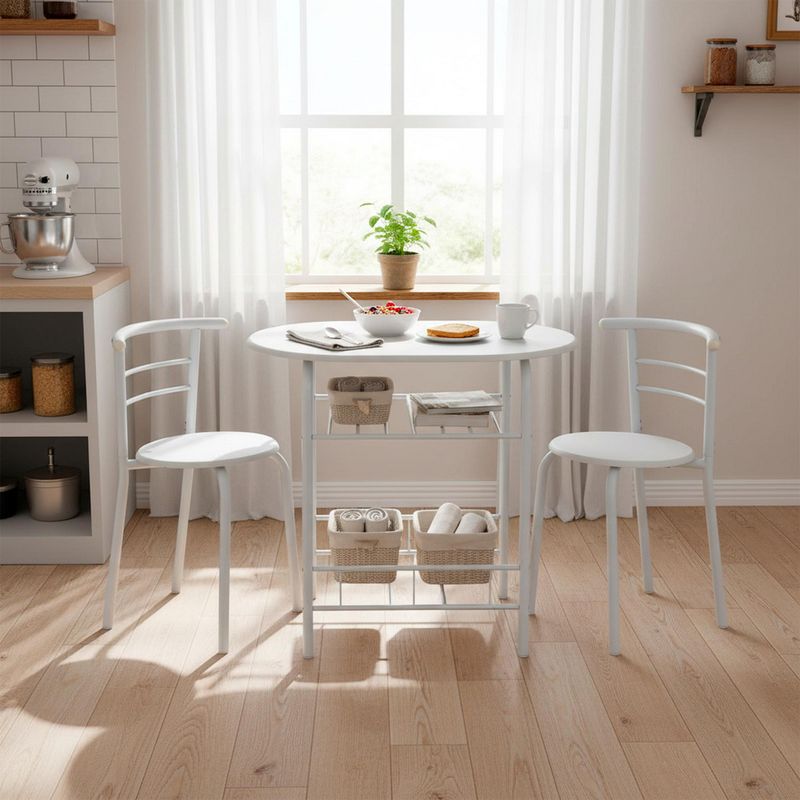 Casa Bonita - Comedor con 2 Sillas Clásico 80X53X74 cm