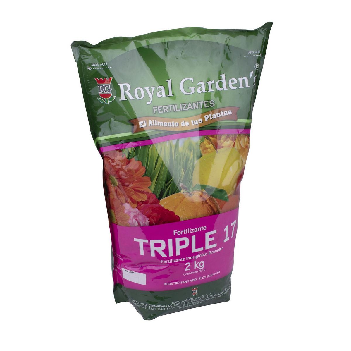 Royal Gardens - Triple 17 Fertilizante 2 kg