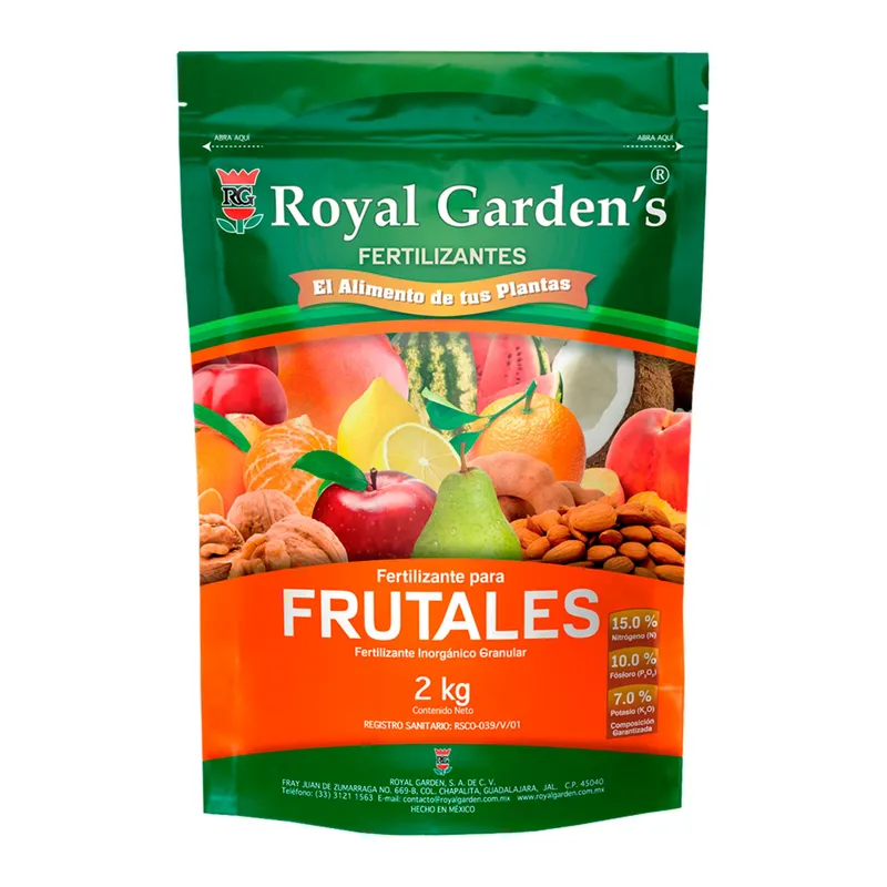 Royal Gardens - Fertilizante para Frutales 2 kg.