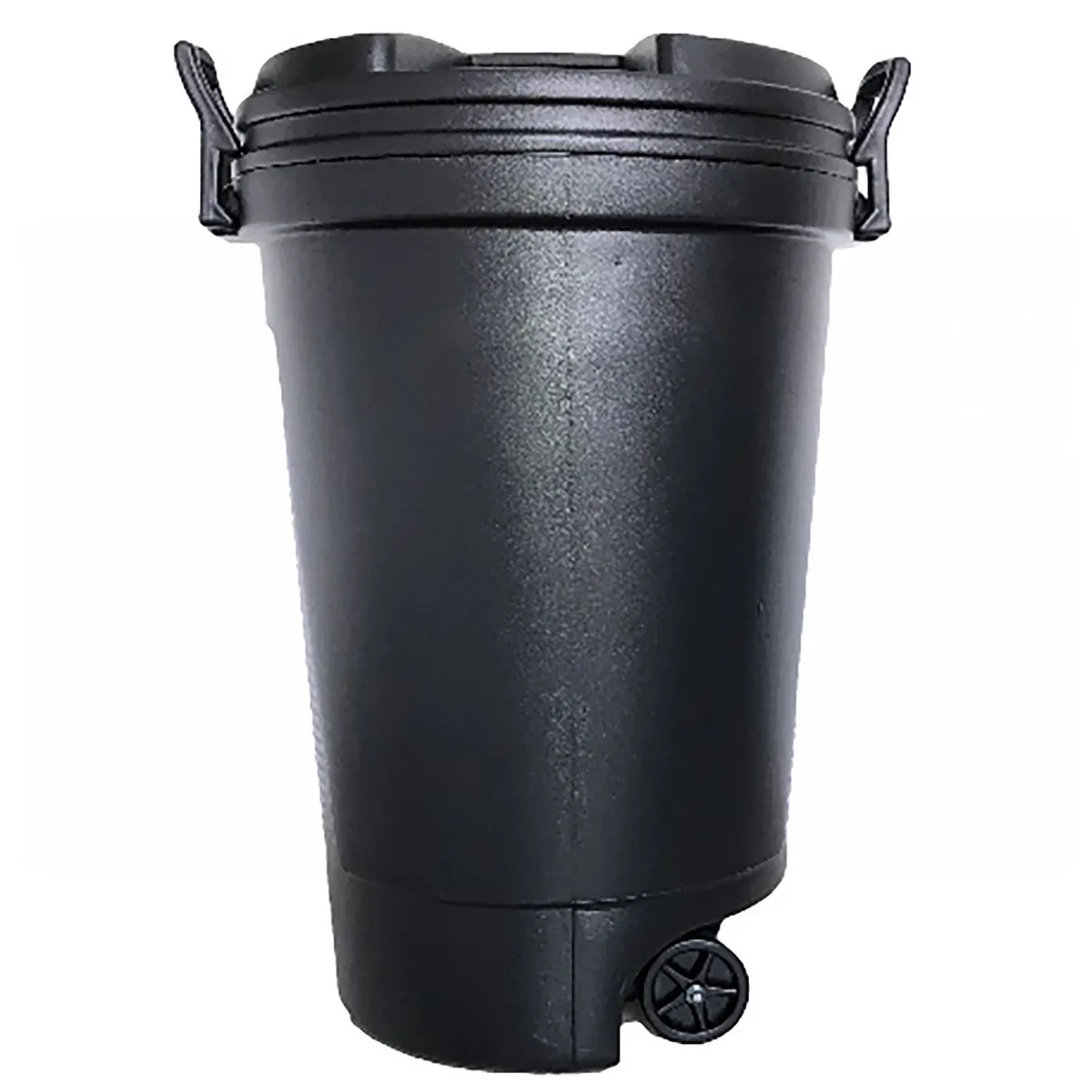 Plasvic - Bote de Basura Franky Plástico con Ruedas y Tapa de 120L Negro