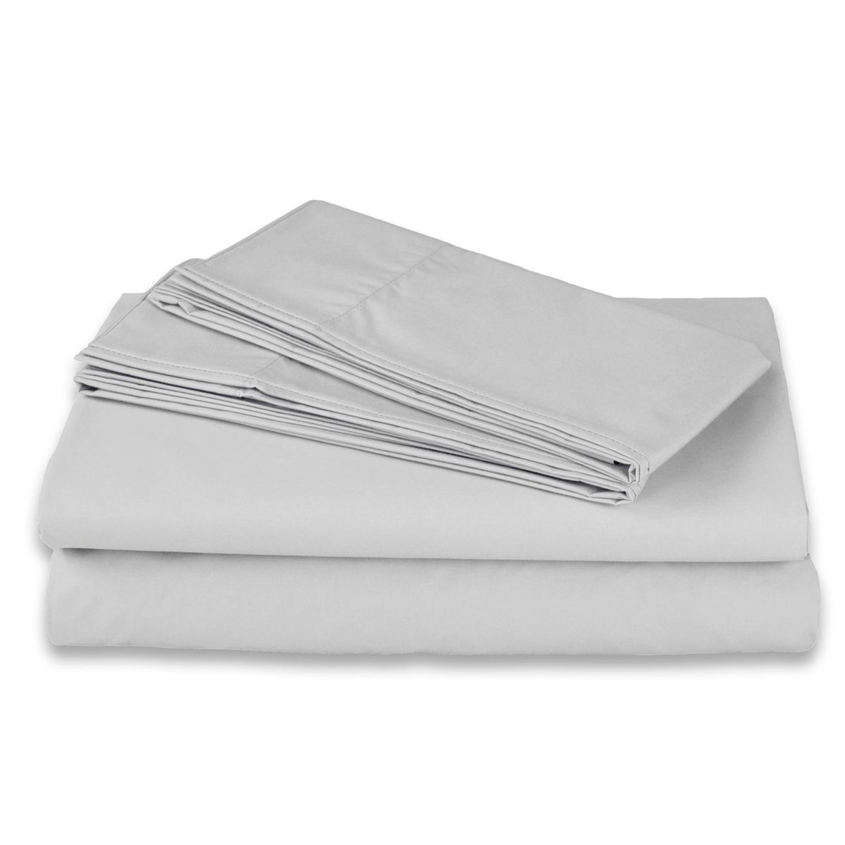 Spring Air - Juego de Sábanas Matrimonial Microfibra Blanco