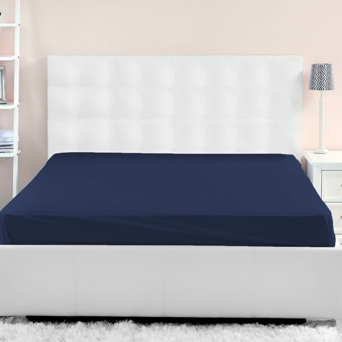 Spring Air - Juego de Sábanas Individual Microfibra Azul Acero