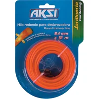 Hilo redondo para desbrozadora de 2.4 mm. x 15 m.