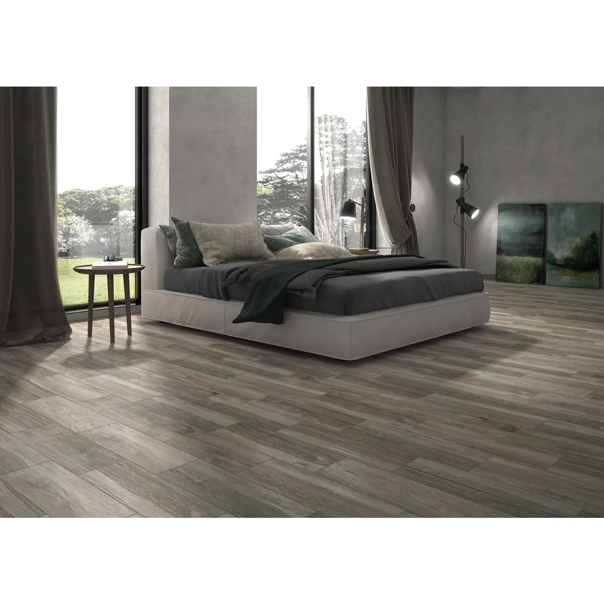 Piso Cerámico 18x55 ekabawood ash 1.69, marca Porcelanite - Foto 2