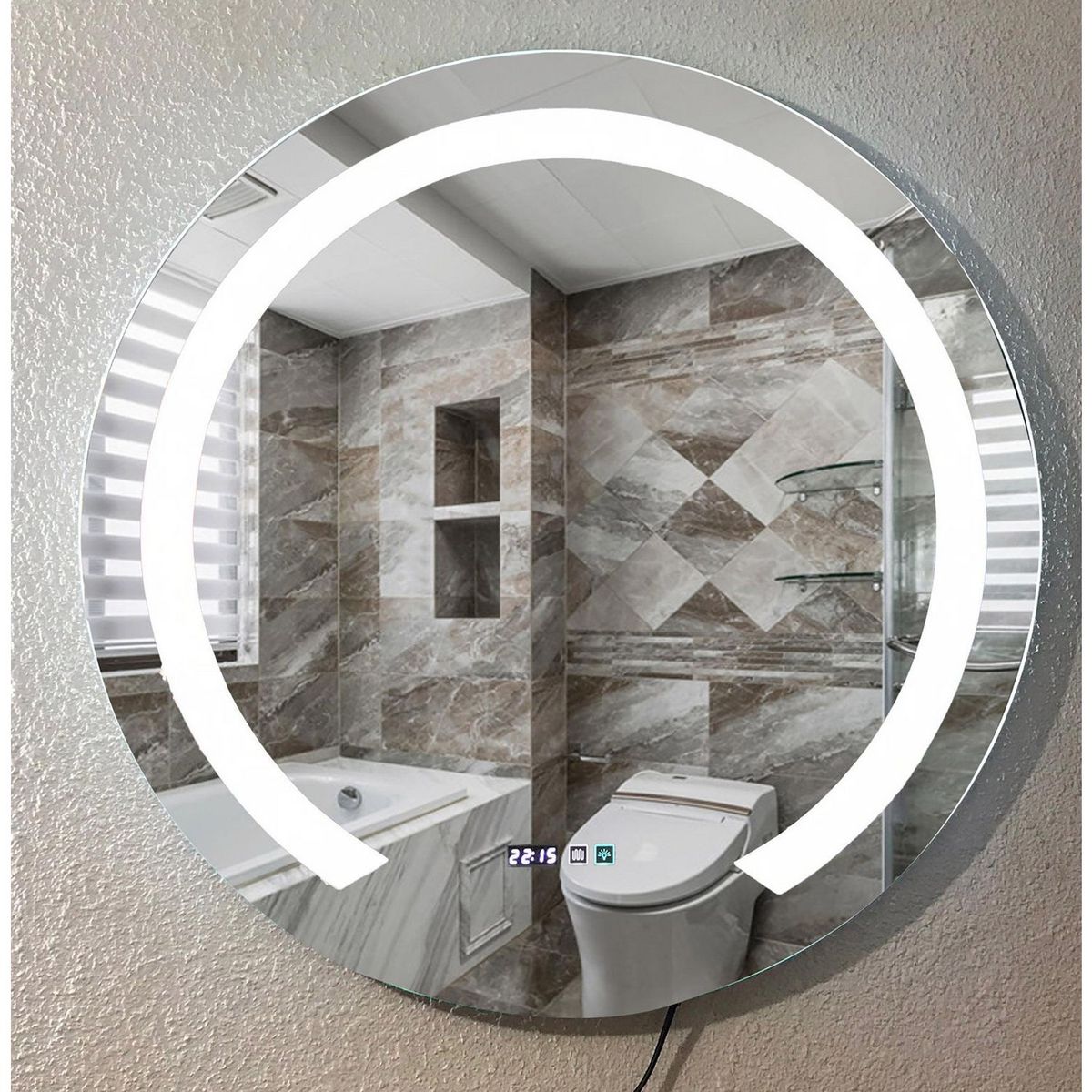 Espejo Touch Luz Blanca Con Bluetooth, marca Allapsa - Foto 2