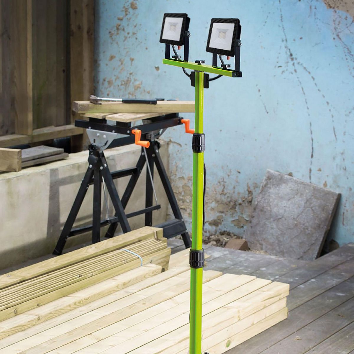 Luceco - Eco Worklight Tripie 30W Verde