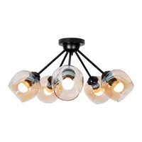 Lampara Techo Acero 5 Luces E27