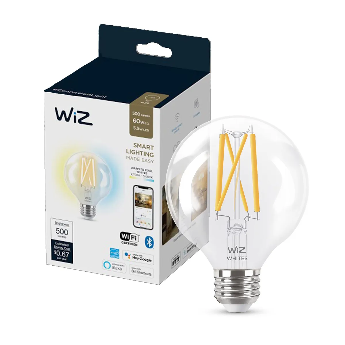 Foco Inteligente Wiz G25 E26, marca Wiz - Foto Principal
