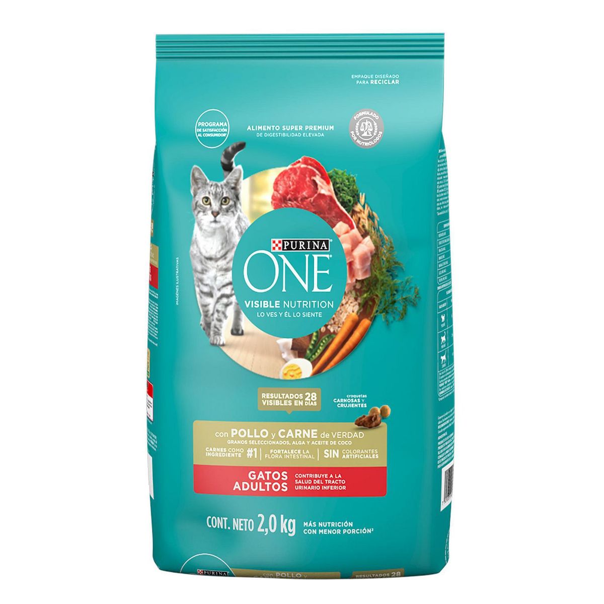 One - Alimento para Gato Sabor carne 2 kg