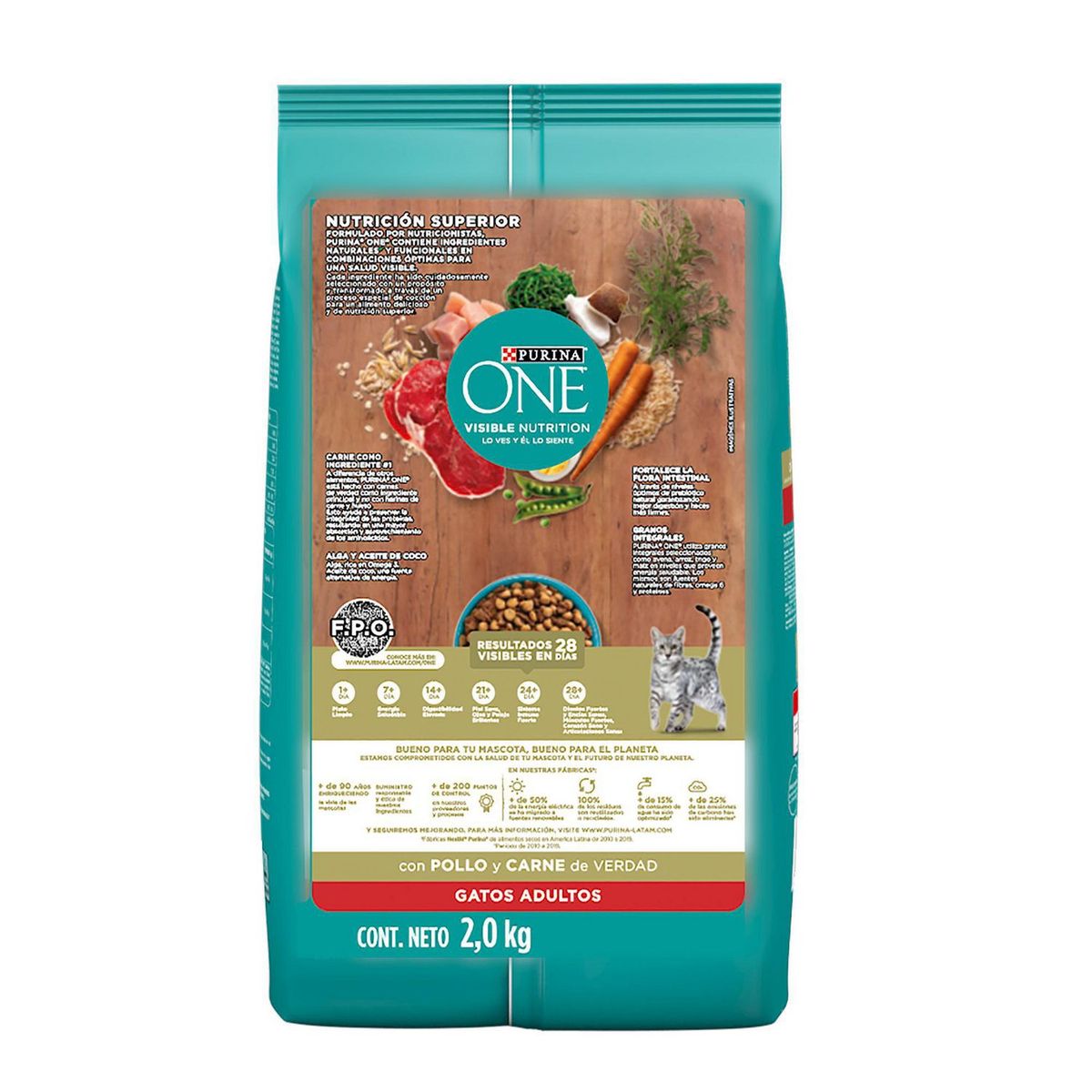 One - Alimento para Gato Sabor carne 2 kg