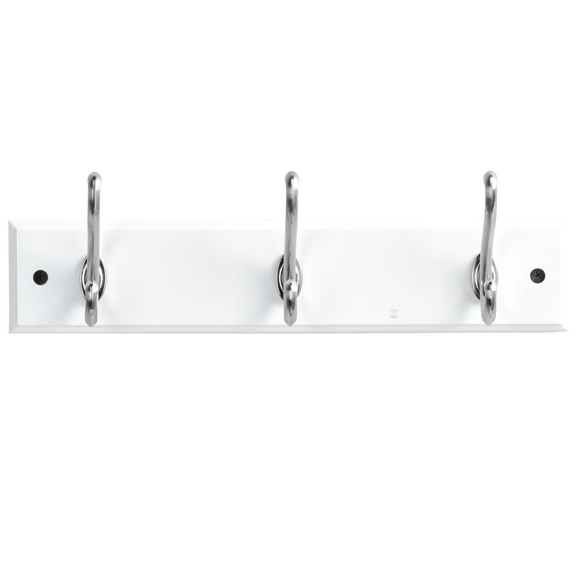 Just Home Collection - Perchero pared 3 ganchos blanco