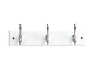 Perchero pared 3 ganchos blanco