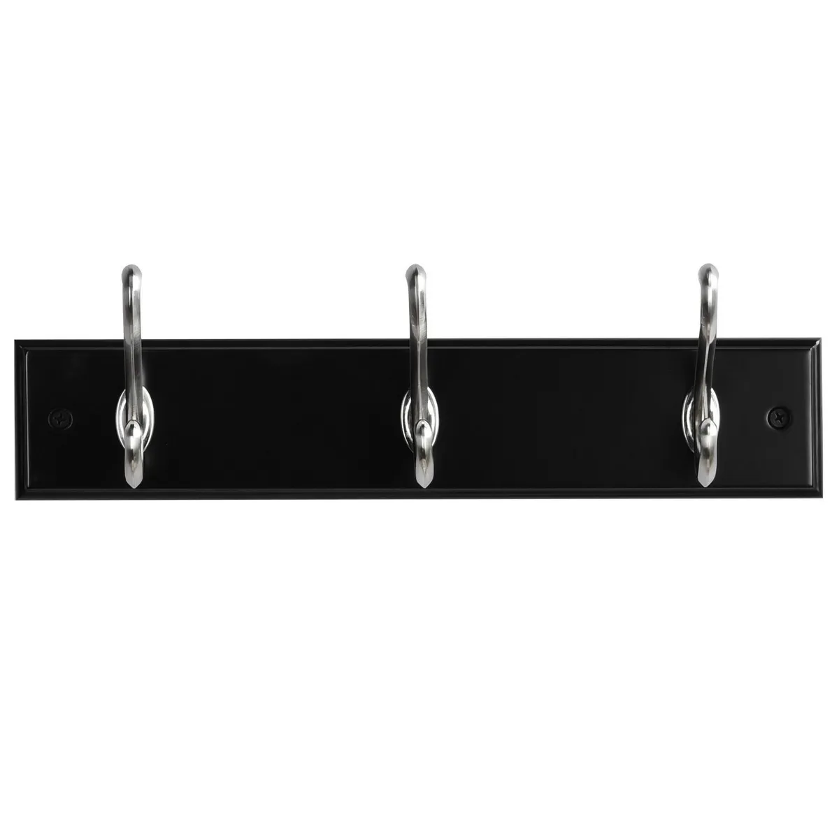 Just Home Collection - Perchero pared 3 ganchos negro