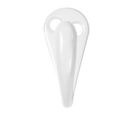 Perchero pared 6 ganchos blanco