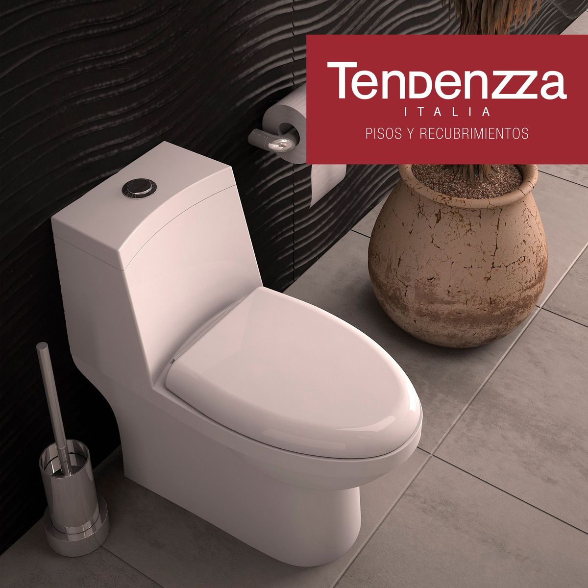 Tendenzza - Sanitario WC One piece Cosenza Blanco