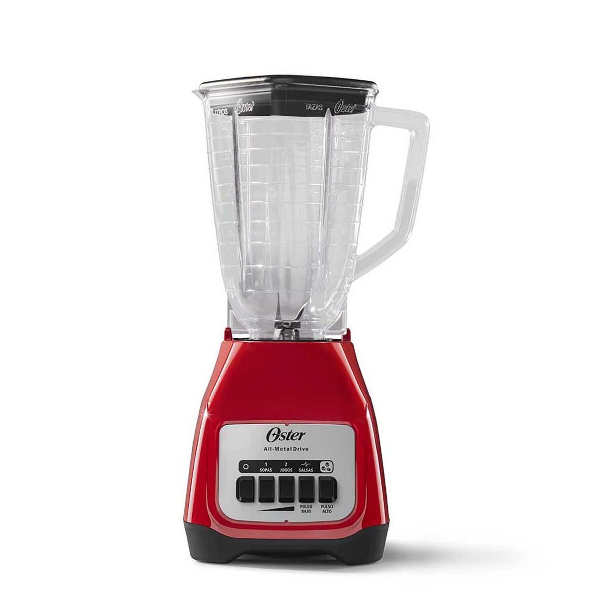 Oster - Licuadora Oster Roja Vaso de Plástico
