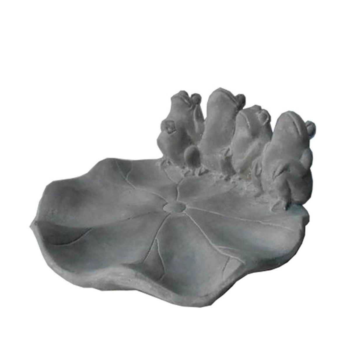 Mideko Home Decor - Bebedero Cemento Ranas