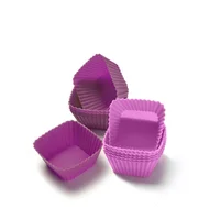 Capacillos silicón set 12 unidades cuadrado