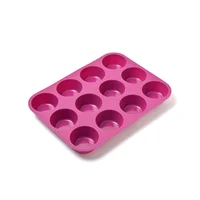 Molde silicón p/12 panqués 29.5x22.5 morado