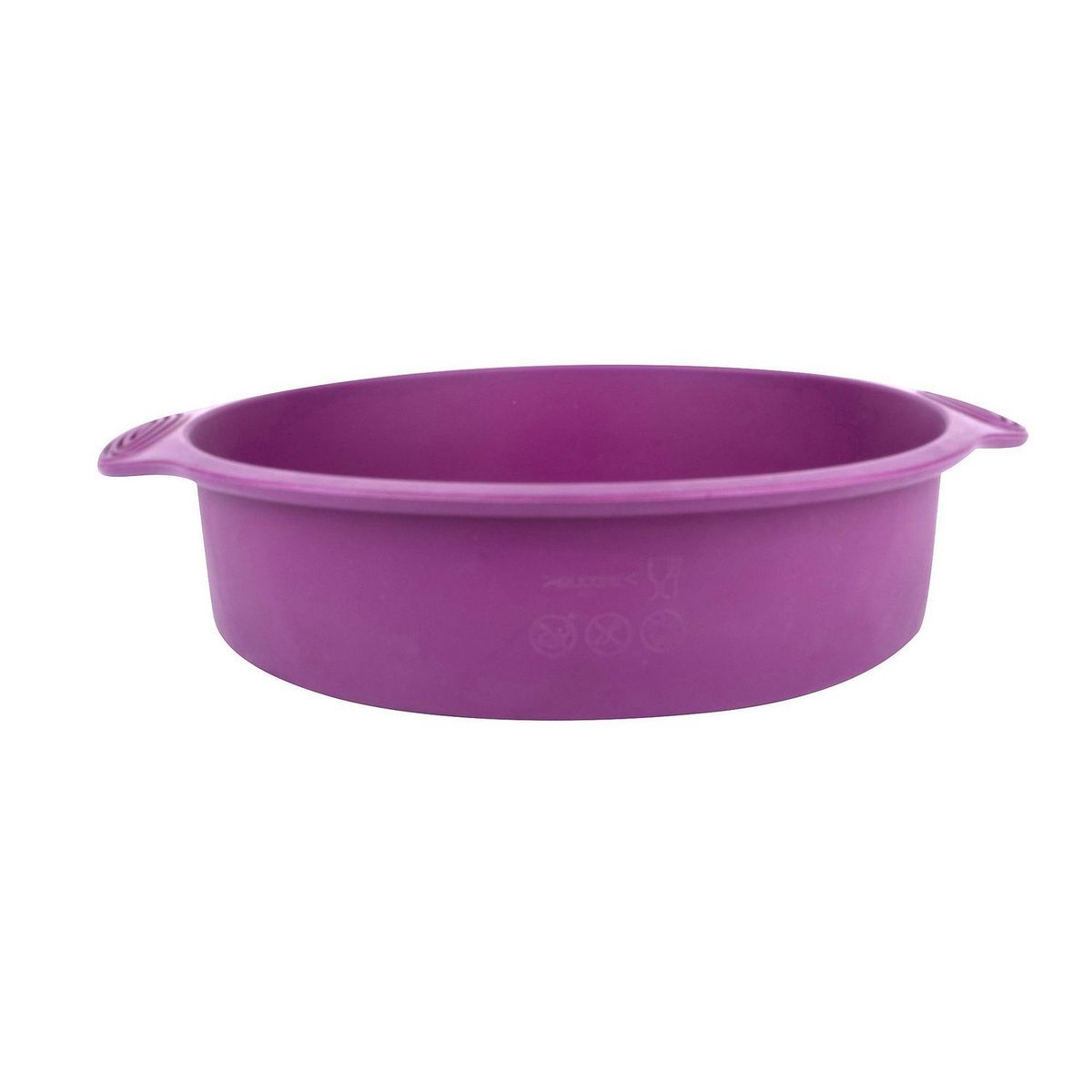 Press - Molde silicón redondo 23x6.3 centímetros morado