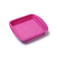 Molde silicón cuadrado 21.5x5.3 morado