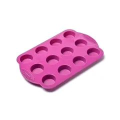 Molde silicón p/12 minipanqués 30x19.5 morado