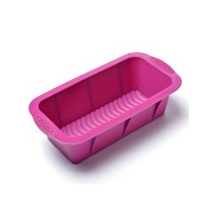 Molde rectangular de silicón morado 21 x 10 cm