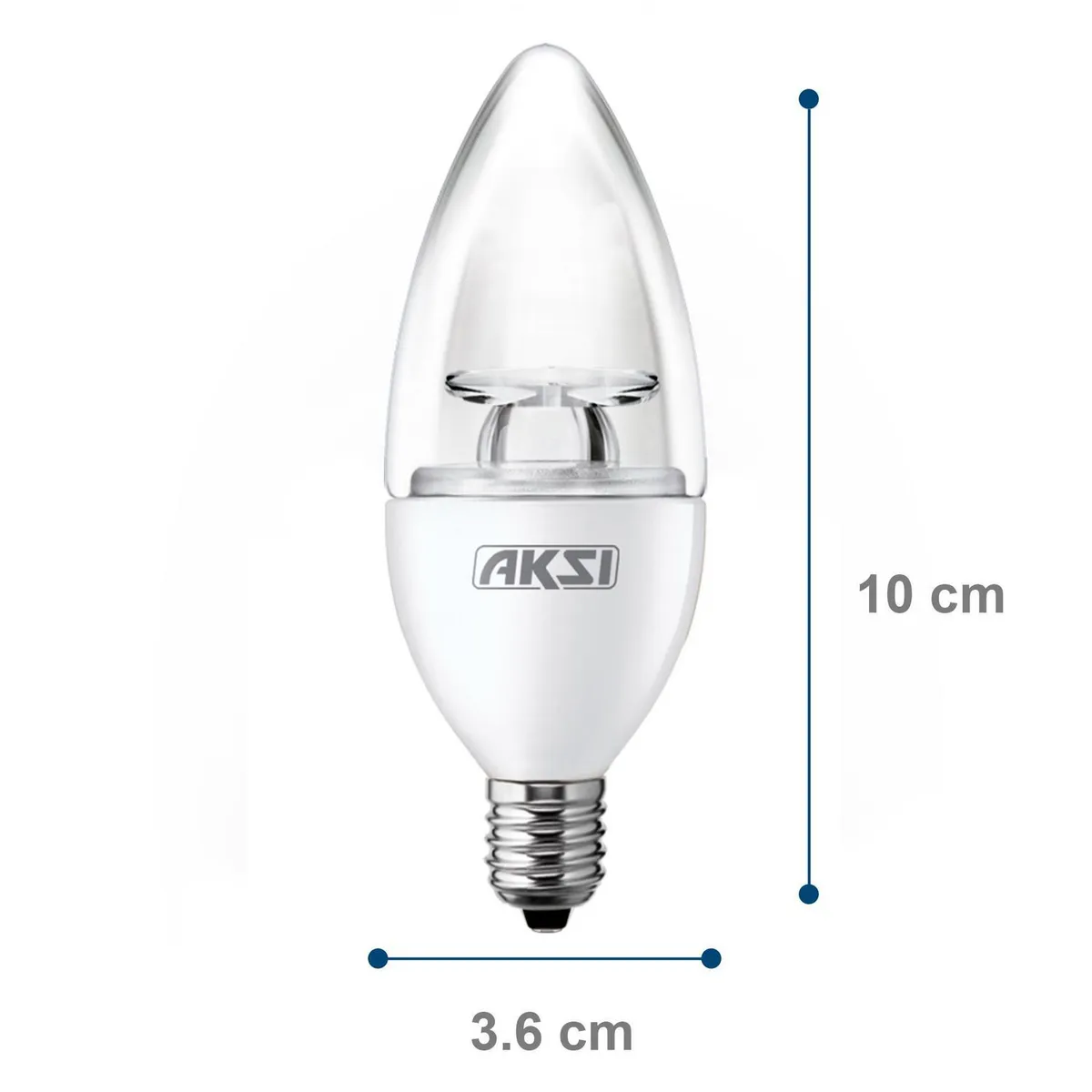 Foco Led Vela E12 4W Luz Calida, marca Aksi - Foto 2