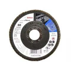 Disco flap curvo metal; 4-1/2"