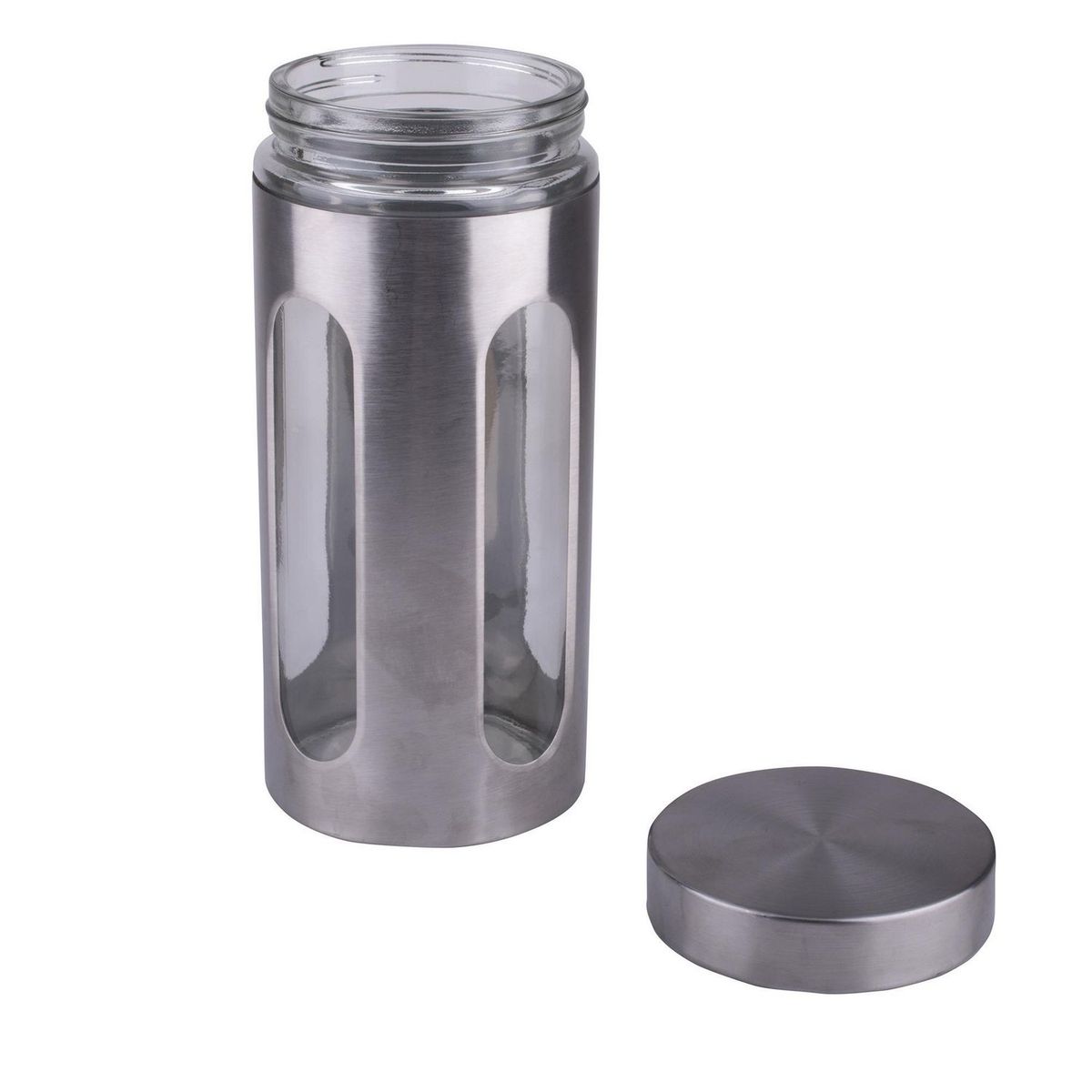 Cocina Mia - Frasco de vidrio con tapa metalica 1.3 l