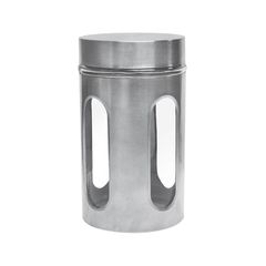 Contenedor vidrio tapa acero inoxidable mediano