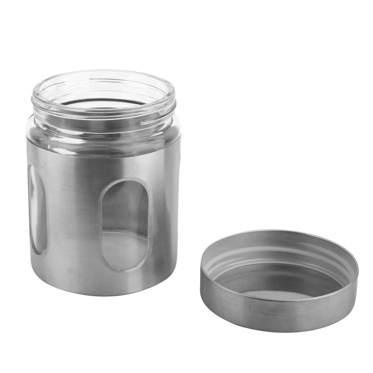 Frasco de vidrio con tapa metalica 650 ml, marca Cocina Mia - Foto 2