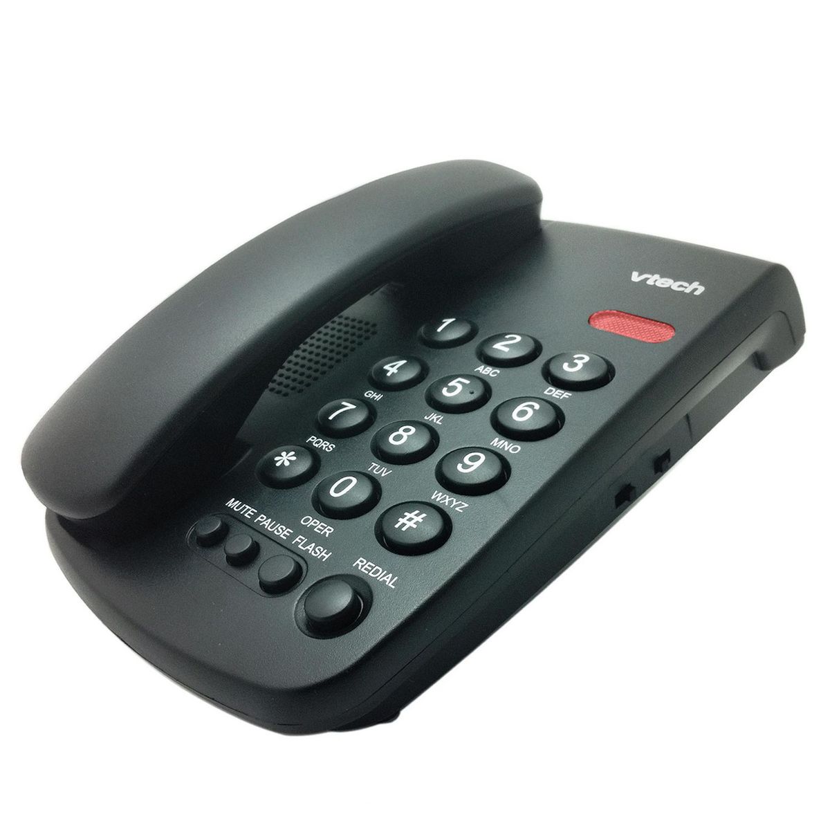 Vtech - Telefono Alambrico Con Luz de Llamada Entrante Color Negro