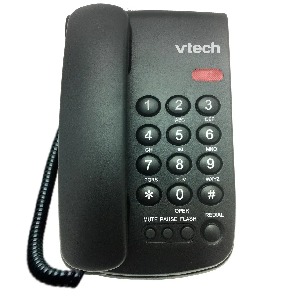 Vtech - Telefono Alambrico Con Luz de Llamada Entrante Color Negro