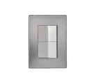 Placa Inox Con 2 Apagadores De Escalera