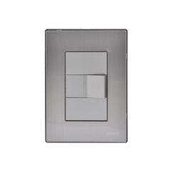 Placa Inox Con 1 Boton De Timbre